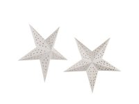 Vánoční papírová hvězda s 4 LED 60cm